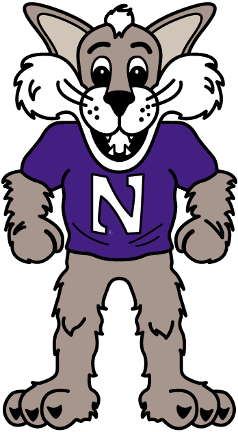 Northwestern Wildcats 1998-Pres Mascot Logo iron on paper